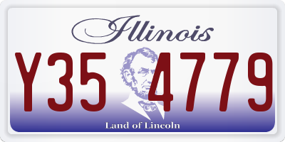 IL license plate Y354779