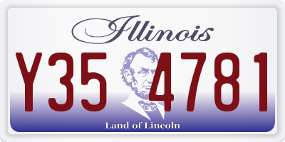 IL license plate Y354781