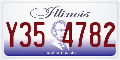 IL license plate Y354782