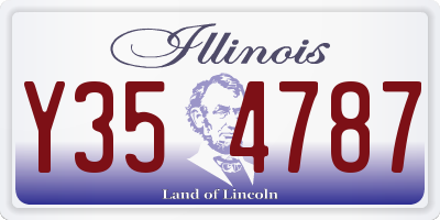 IL license plate Y354787