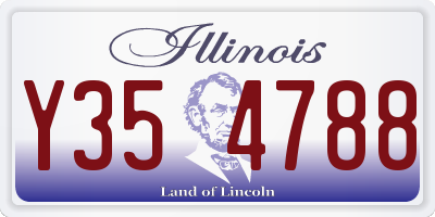 IL license plate Y354788