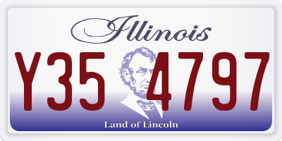 IL license plate Y354797