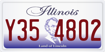IL license plate Y354802