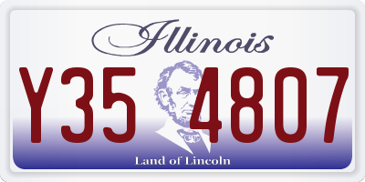 IL license plate Y354807