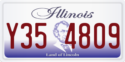 IL license plate Y354809