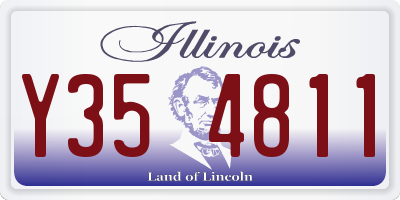 IL license plate Y354811