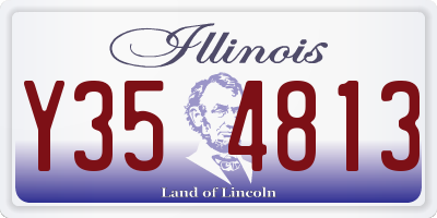 IL license plate Y354813