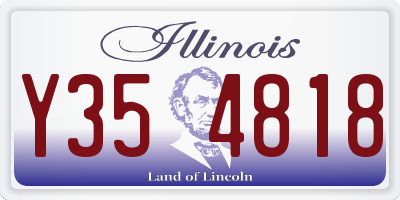 IL license plate Y354818