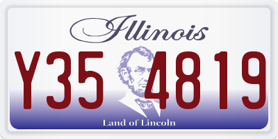 IL license plate Y354819