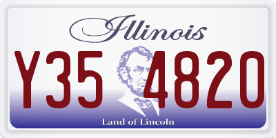 IL license plate Y354820