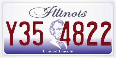 IL license plate Y354822