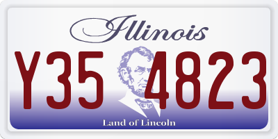 IL license plate Y354823