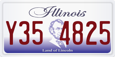IL license plate Y354825