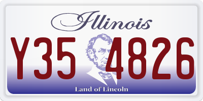 IL license plate Y354826