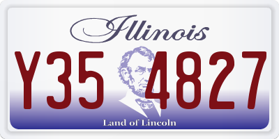 IL license plate Y354827