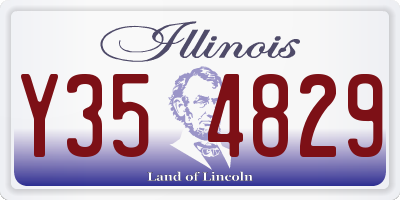 IL license plate Y354829