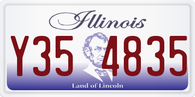 IL license plate Y354835