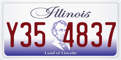 IL license plate Y354837