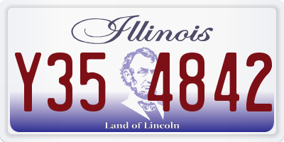 IL license plate Y354842