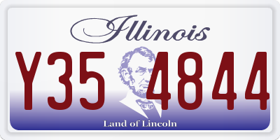 IL license plate Y354844