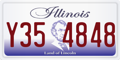 IL license plate Y354848