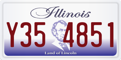 IL license plate Y354851