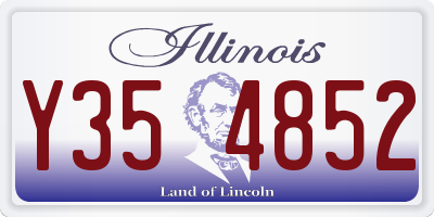 IL license plate Y354852