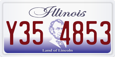 IL license plate Y354853