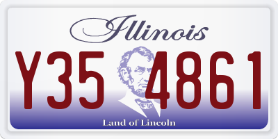 IL license plate Y354861