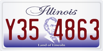 IL license plate Y354863