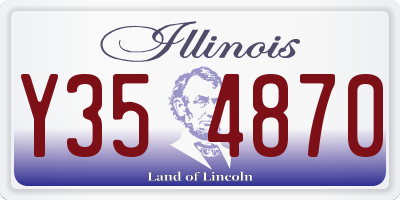 IL license plate Y354870