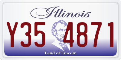 IL license plate Y354871