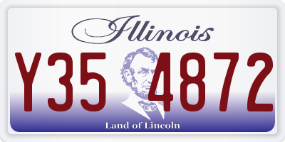 IL license plate Y354872