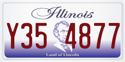 IL license plate Y354877