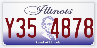 IL license plate Y354878
