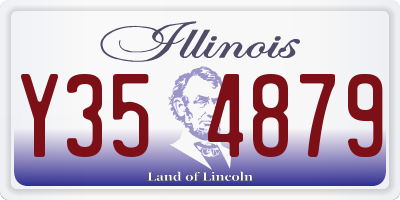 IL license plate Y354879