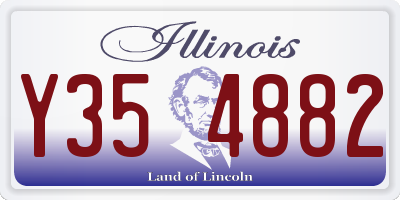 IL license plate Y354882