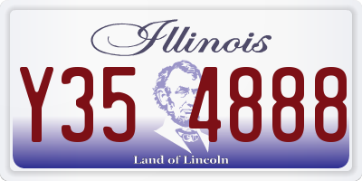 IL license plate Y354888