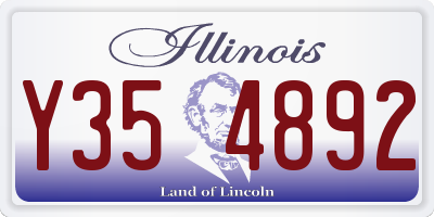 IL license plate Y354892