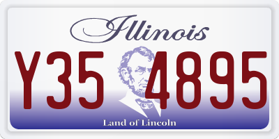 IL license plate Y354895