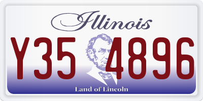 IL license plate Y354896