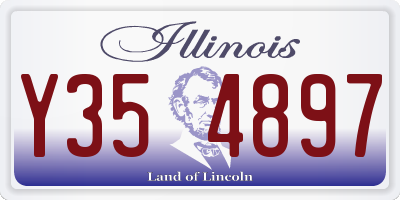 IL license plate Y354897