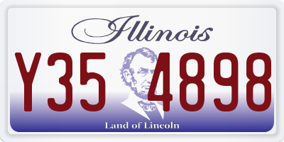 IL license plate Y354898