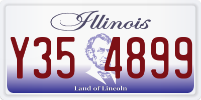 IL license plate Y354899