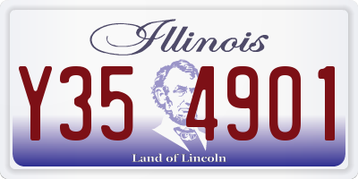 IL license plate Y354901