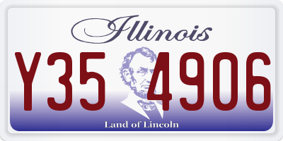 IL license plate Y354906