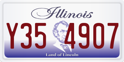 IL license plate Y354907