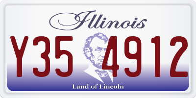 IL license plate Y354912
