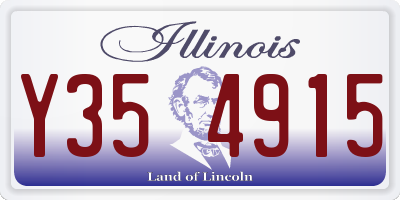IL license plate Y354915