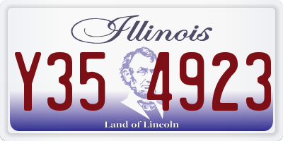 IL license plate Y354923